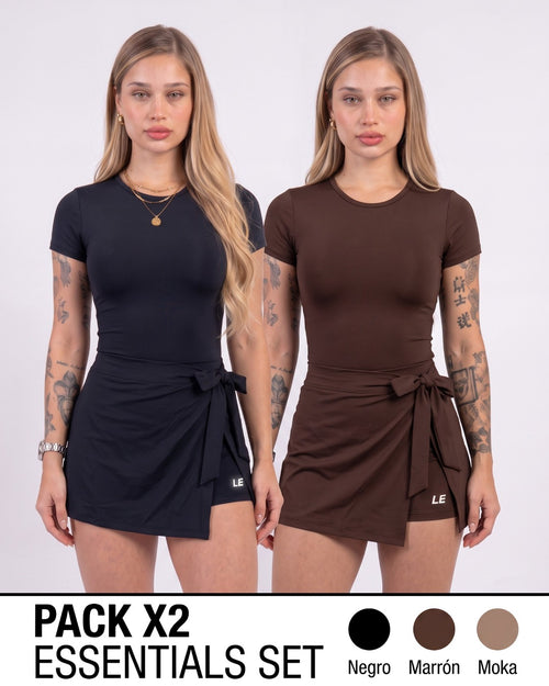 SET ENTERIZO VESTIDO ESSENTIALS CON MANGAS | LUSIAN REF.1169