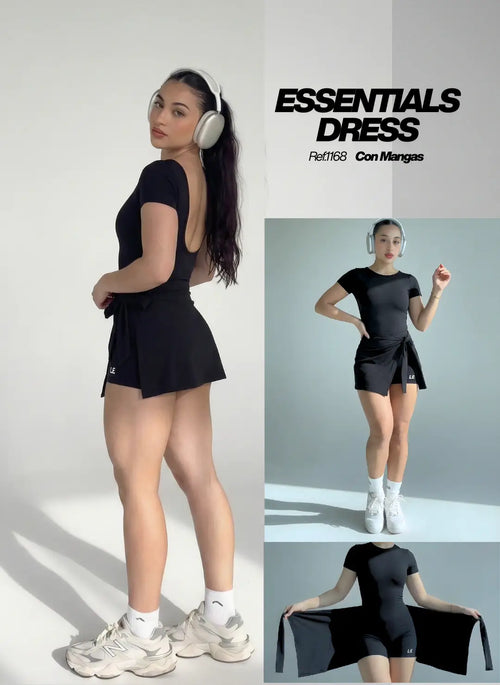 ENTERIZO ESSENTIALS DRESS CON MANGAS | LUSIAN REF.1169