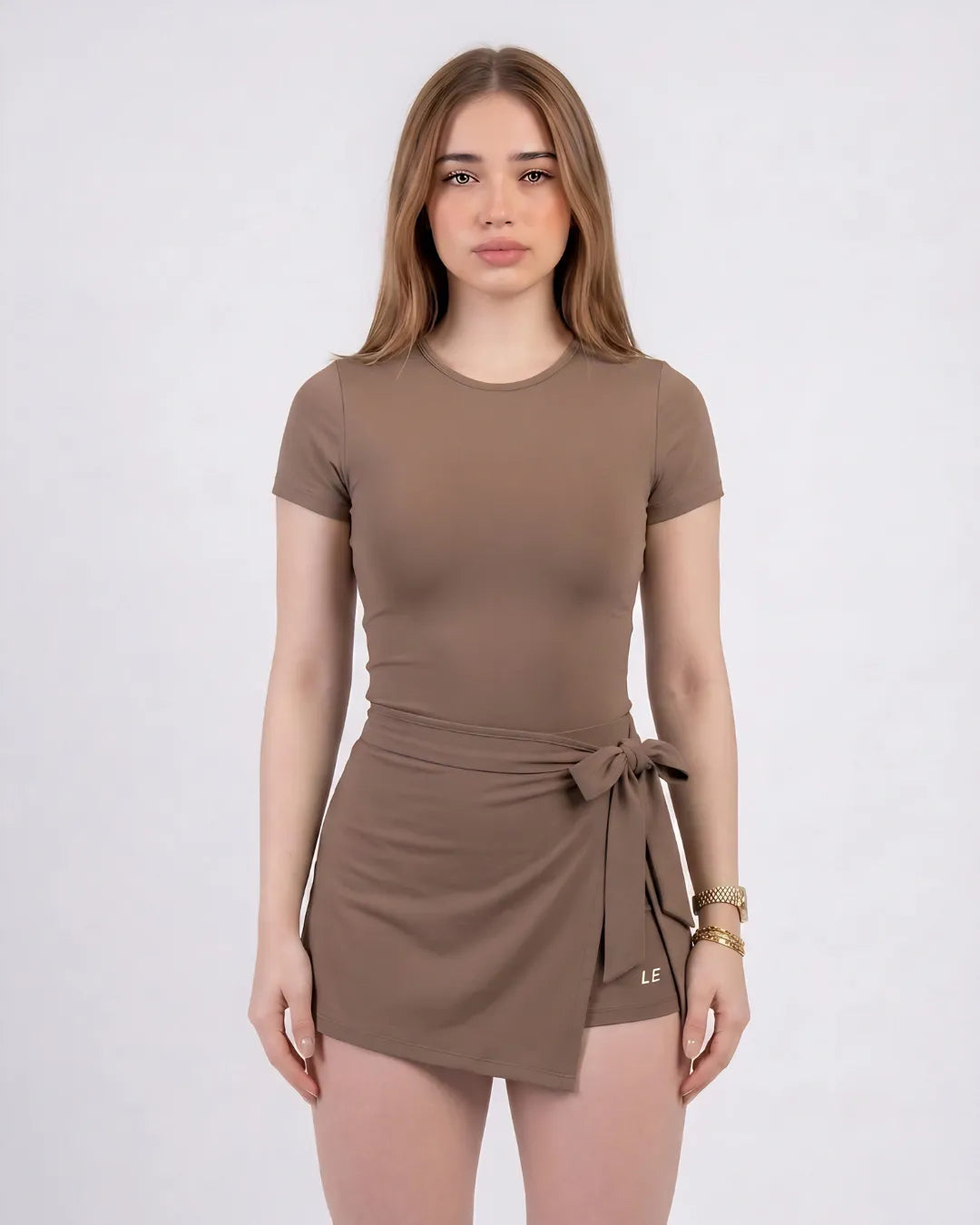 ENTERIZO VESTIDO ESSENTIALS CON MANGAS | LUSIAN REF.1169