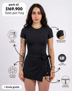 ENTERIZO VESTIDO ESSENTIALS CON MANGAS | LUSIAN REF.1169