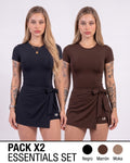 ENTERIZO VESTIDO ESSENTIALS CON MANGAS | LUSIAN REF.1169