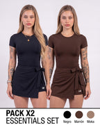 ENTERIZO VESTIDO ESSENTIALS CON MANGAS | LUSIAN REF.1169