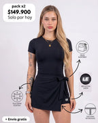 ENTERIZO VESTIDO ESSENTIALS CON MANGAS | LUSIAN REF.1169