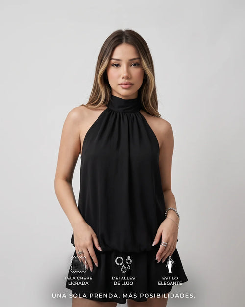 VESTIDO MADISON CUELLO HALTER LUSIAN | REF. 1172